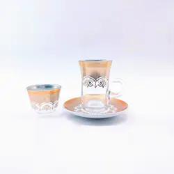 China Glas Türkei Arabischer Tee Set Nachhaltig Transparentes Traditionelles Design zu verkaufen