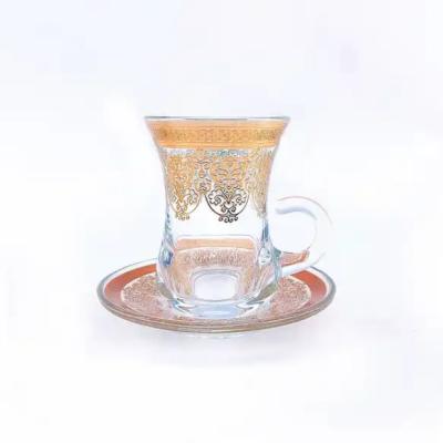 China 6 Teller Teetasse Arabisch Premium Authentische türkische Teegläser zu verkaufen