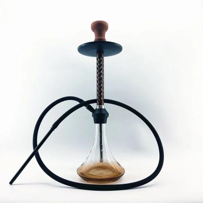 China Precio superior de aluminio Hookah Tubo de humo de plata Hookah Shisha Set de lujo en venta