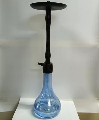 Chine Verre de couleur bleu de mer fait à la main moderne Sheesha Chicha Narguilé Flacon de fumée Hookah en verre avec longueur de tube de fumée en option à vendre