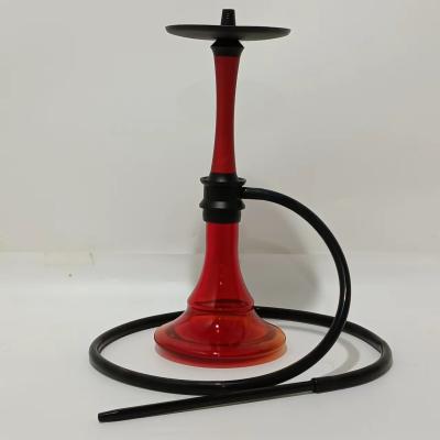 China Convenient And Stylish Hookah Shisha Eco-friendly Material Air Smoke Nargile Accessories Fashion Design Red Glass Bottle for sale