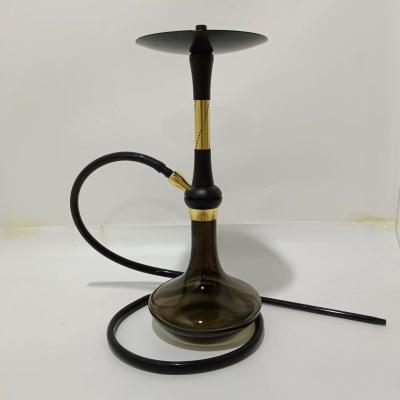 China Garrafa de vidro cinza de cor feita à mão Shisha Hookah de alta qualidade personalizada Hookah portátil Fumo de ar Nargile Acessórios à venda