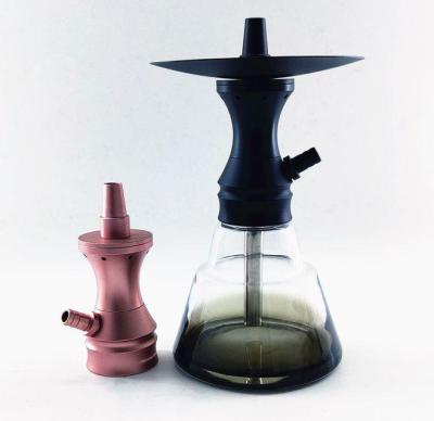 China Pequeño tamaño Hookah claro Shisha Precio de fábrica Nargile con accesorios Aleación Sheesha Hokka para fumar en venta