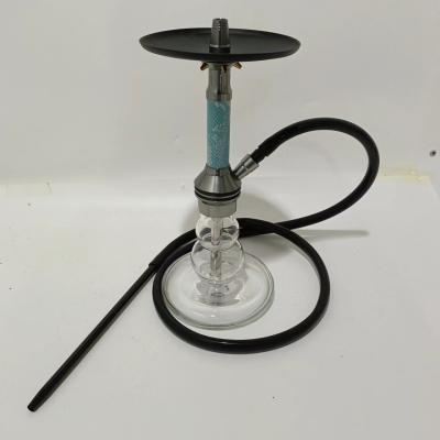 China Stylische und tragbare Aluminium-Hokah Klarfarbe Transparente Flasche Handgefertigt Hokah Shisha Rauchwerkzeug ganzes Set zu verkaufen