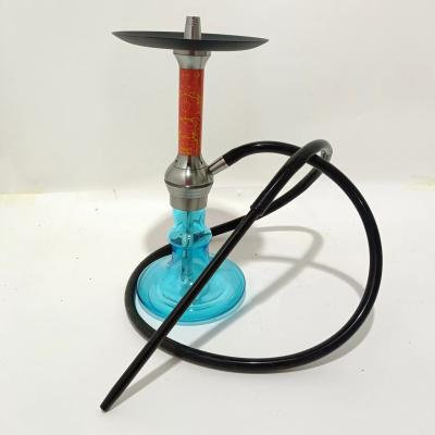 China Conveniente y elegante de aluminio Hookah Mar azul botella de color europeo Hookah Shisha humo Nargile accesorios conjunto completo en venta