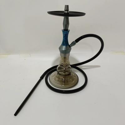 China Vidrio de color gris conjunto completo de narguilé shisha de humo portátil nagilar de buena calidad vidrio de color natural para fumadores sin problemas en venta