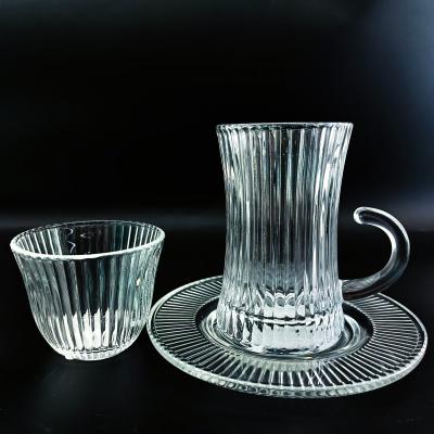 China Traditional Drinkware Glass Arabic Tea Cup with Glass Material for sale