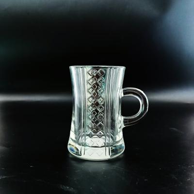 China Arabic Tea Cup 6 Tea Cups Style Glass Material for sale