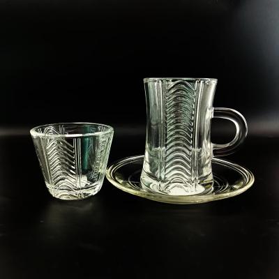 China Traditional Arabic Glass Set Perfect for Serving Tea and Coffee to Friends and Family for sale