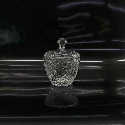 China Tableware Essential Clear Glass Sugar Bowl For Candles for sale