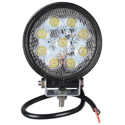 China Factory Direct Portable Spot / Flood Working Fashing Led Work Lights 27W Waterproof Round LED Working Light AOT-A-002 for sale