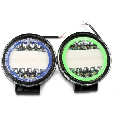 China IP67 Waterproof Rating LED Light High Performance 72W Work Around LED Light With Colorful Border AOT-A-011 for sale