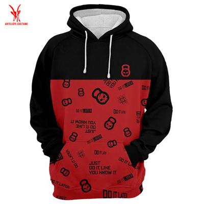 China New Design Sublimation 3d Printing Anti-shrink Custom Anime Clothing Anime Hoodie for sale