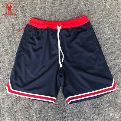 China Number Name Summer Fitness Antibacterial Custom Zipper Basketball Shorts With Pocket for sale