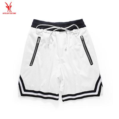 China 2019 Wholesale High Quality Boys Antibacterial Mask Sports Basketball Loose Shorts With Zipper Pockets for sale