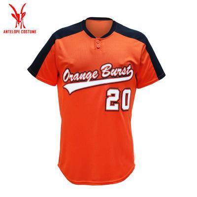 China Breathable Type Baseball & Sportswear Baseball Wear Red Classic Baseball Jersey Wholesale for sale