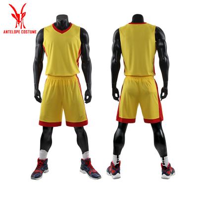 China Antibacterial Custom Men's Basketball V Neck Suit for sale