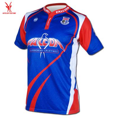 China Breathable Sublimation Custom Design Rugby Tank Top Sublimation Print Design Rugby Shirt for sale