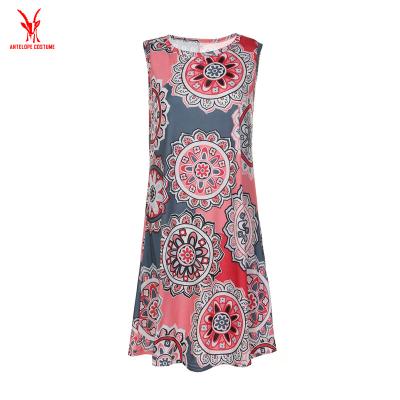 China Anti-static women Maxi Dress Prom Evening Party floral dresses women's casual summer beach dresses women's long for sale