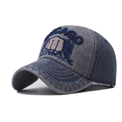 China COMMON The new big cotton embroidery hat washing classic fist baseball cap for sale