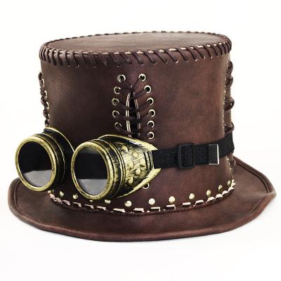 China Halloween JOINT COSPLAY Party Props Industrial Steampunk Female Restoring Ancient Ways Gentleman Hat for sale