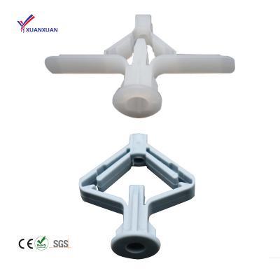 China Eco-friendly High Quality Cracking White Plastic Nail Wall Mount Screw Anchor Never Breaking for sale