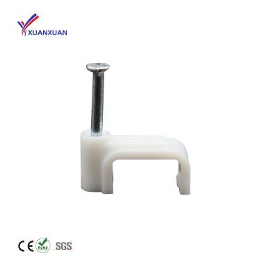 China 2022 fixable high quality and cheap hot sale wire fixing clips white color wire repair clips for line for sale