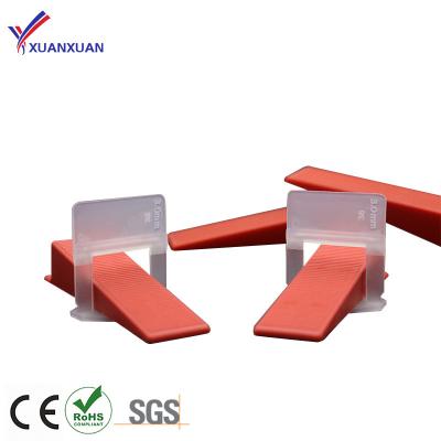 China Eco - Friendly Wedge System Ceramic Tile Tiling Clips Using Tile Leveling Spacers for sale