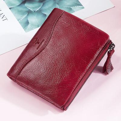 China Latest HUMERPAUL RFID Fashion Design Women Wallet Clutch Ladies Pinch Fashionable Genuine Leather Wallets For Women for sale