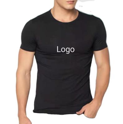 China Men's Breathable Muscle Shirt Summer Cotton Slim Fit T Shirt For Men's Black T Shirt for sale