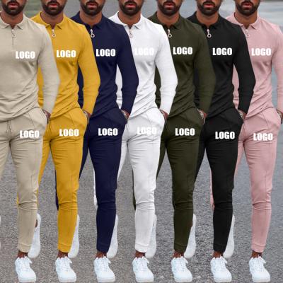 China 2022 Wholesale Popular Men's Two Piece Set Male Casual Suit Summer Men's Loose Polyester Long Sleeve Breathable Handsome Sportswear for sale