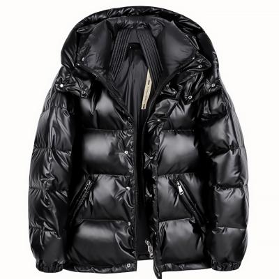 China Custom Made Black High Quality Winter Stripper Jacket Warm Windproof Men Viable Wholesale for sale