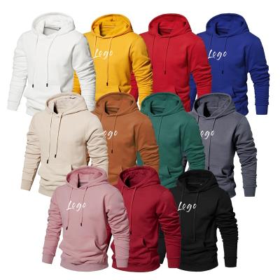 China Custom Logo Oversized Pullover Blank Plain Anti-wrinkle Cotton Men's Hoodies Unisex Sweatshirts for sale