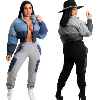 China Viable RBX Women Stripper Bubble Crop Coats Ladies Jackets Coats Blow Down Coats Plus Size Women Stripper Jacket Crop for sale