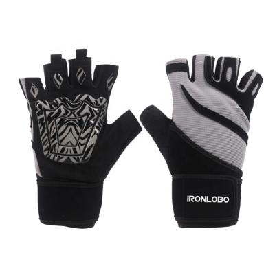 China Custom Gym Workout Neoprene OEM Logo Ladies Anti-Slip Gloves for sale