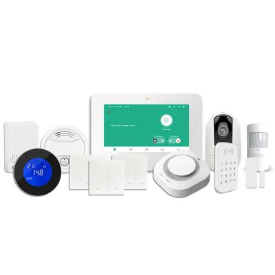 China 2022 Newcomer Home Anti-theft and Smart Control Smart Wireless Home Thief Burglar Alarm System Best Anti GSM WIFI for sale