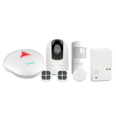 China Smart Home WIFI GSM Alarm System Work With Curtain Smart Smart APP Switch Automation Remote Control Alarm System GS-S6 for sale