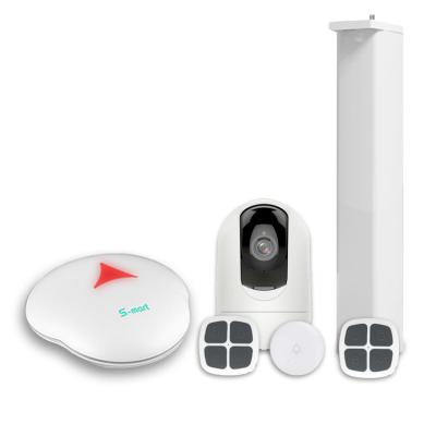 China Smart home security system curtain motor and smart lights switch to integrate alarm security smart home alarm system for sale