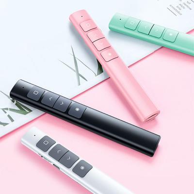 China 2022 New Best Selling Wireless Presenter Laser Pointer Pen PPT Flip Pen 134*20*14.2 mm à venda