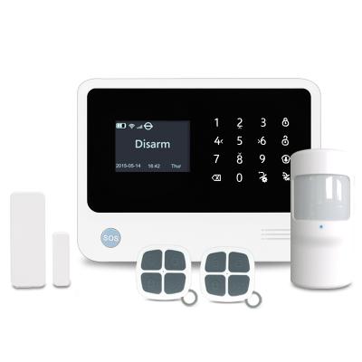 중국 Hot Sale Wifi Alarm System 2021 WiFi/GSM SMS GPRS Home Security Alarm System With Touch Screen 판매용