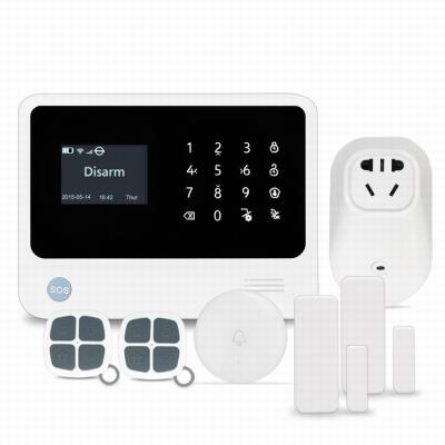 중국 High Quality Wireless Wifi Alarm System WIFI GSM GPRS Home Alarm System Touch Screen Security Alarm System 판매용