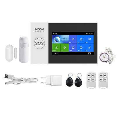 China Direct Sale Professional Tuya WIFI GSM GPRS Wifi Alarm System Manufacturer GM/M Wireless Intruder Home Security Alarm System à venda