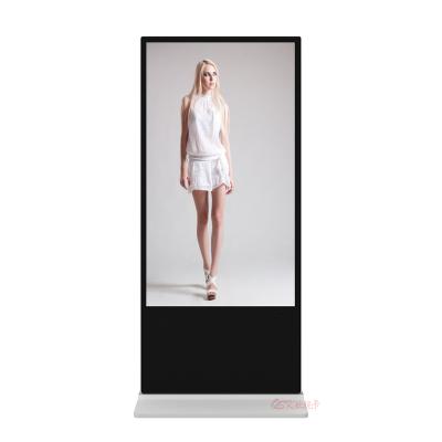 China OSK LD-5502 55-Inch Indoor Ultrathin Digital Signage Indoor Display Stand Advertising Big Screen Display For USB Drive Flash Playback for sale