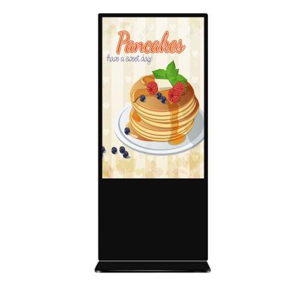 China LD-5504 RK3288 indoor ultra-thin vertical digital signage 55 inch display stand split screen Android video LCD TV advertising display for sale