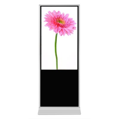 China 43 inch indoor totem LD-4305 RK3399 4G+32G digital signage showcase infrared touch kiosk self service for sale