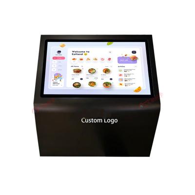 China Indoor LD-6505 RK3399 65 inch capacitive touch screenTotem lcd advertising display touch screen kiosk digital signage with LED light for sale