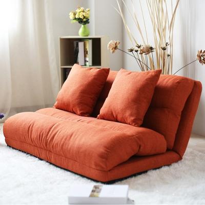 China SOFA BED Korean style fabric folded sponge floor sofa with 5 position adjustable backrest / sofa bed / hall sofa for sale