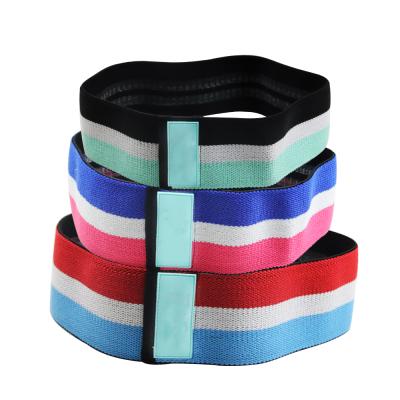 China Workout Printed Fabric Booty Band Set Yoga Fitness Elastic Band for sale