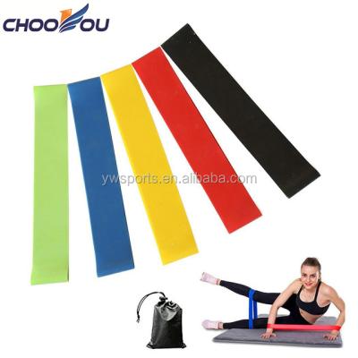 China Durable Outdoor Gym Equipment 5 Colors Exercise Mini Stretch Loop Resistance Bands for sale