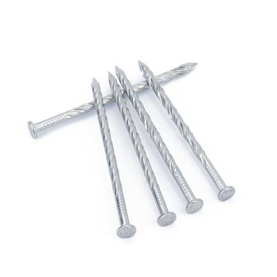 China Flat Hot Nails For Wood Galvanized Twist Nails Spiral Spike Nails In Low Price for sale